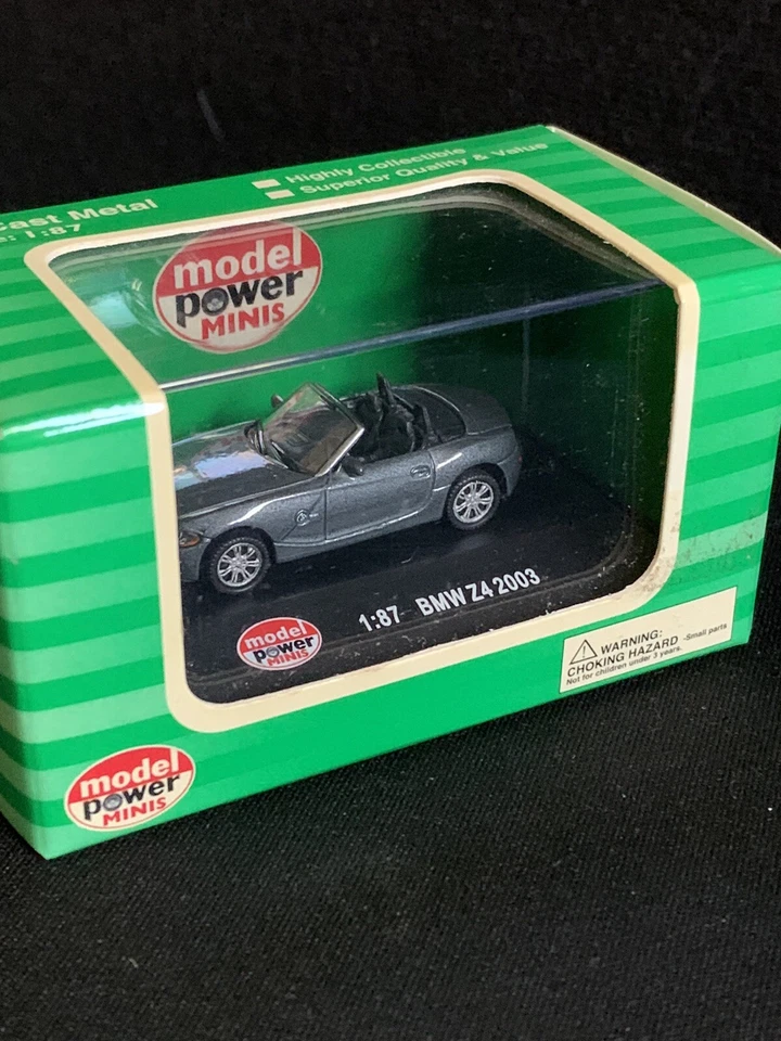 2003 BMW Z4 Gray 1:87 Die Cast Model Power Minis 102722DMT - Image 2 of 2