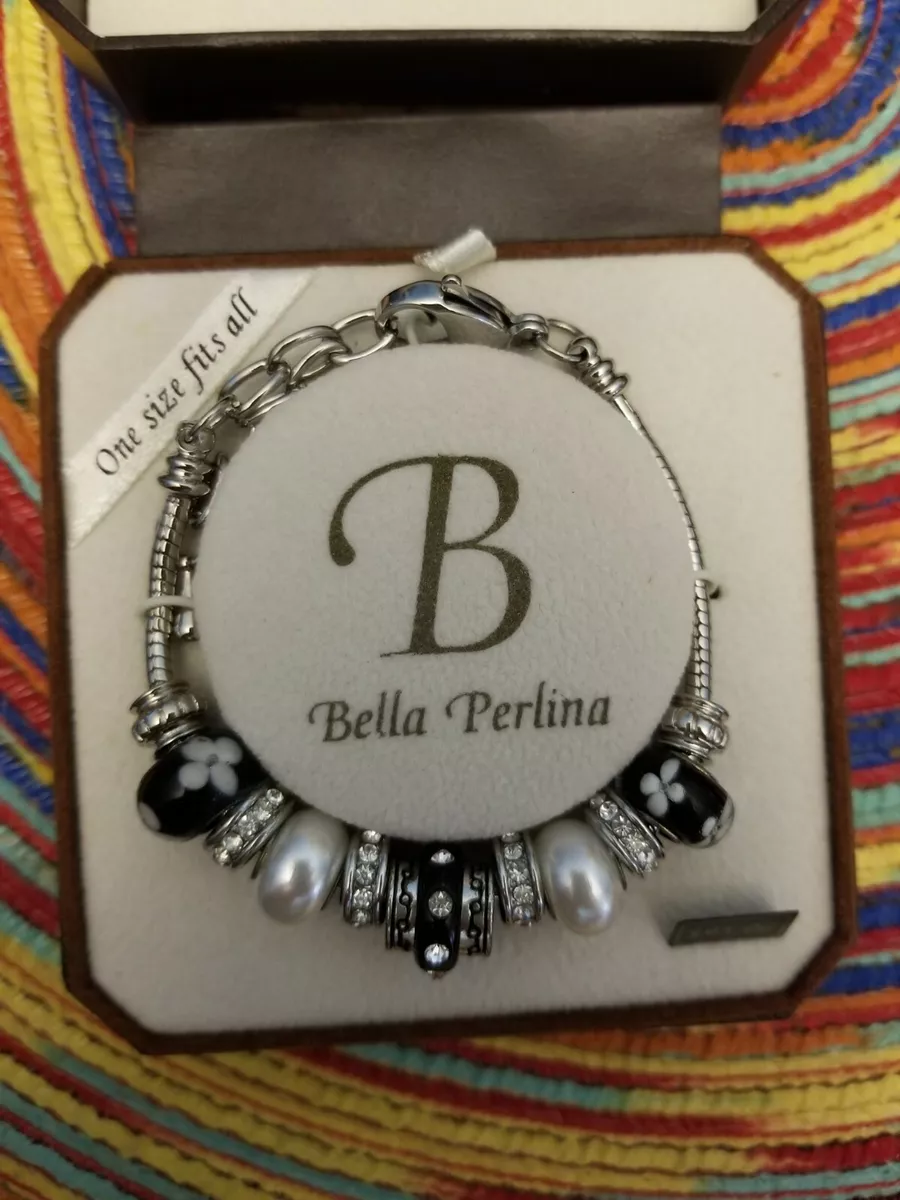 Bella Berlina Black Silvertone Bracelet New In Box
