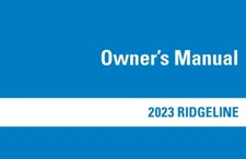 2023 Honda Ridgeline Owners Manual User Guide Reference Operator Book