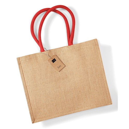 Classic Jute Shopper Bag Hessian Burlap Reusable Woven Tote Shopping Carrier - Picture 8 of 57