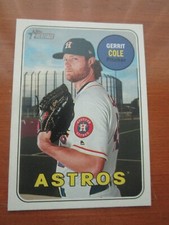 2018 TOPPS HERITAGE   GERRIT COLE   #  715   SP  BASE   HOUSTON ASTROS