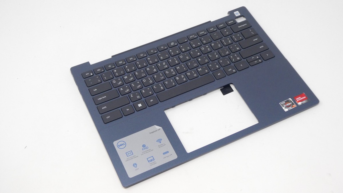 Dell Inspiron 5435 Blue Palmrest & Arabic Backlit Keyboard