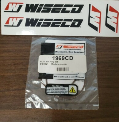 WISECO 1969CD CD PISTON RING RINGS SET 50mm 50.00MM 50.0MM cd1969 1969CS