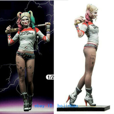 1/24 Unpainted Female Joker Harley Quinn Resin Figure Model Kits