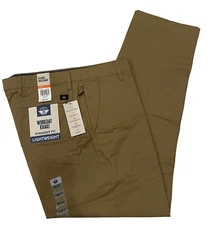 Mens Dockers Straight Workday Khaki Pants 36X32 Lightweight Dark Wheat