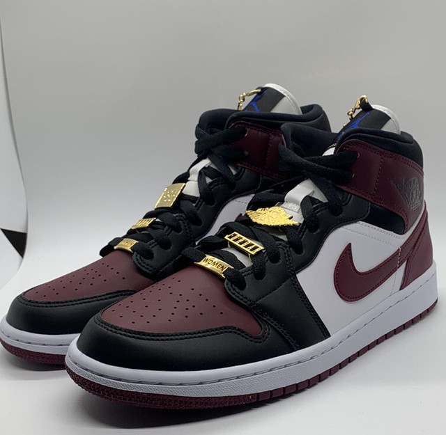 Air Jordan 1 Mid Se Dark Beetroot Men : Air Jordan 1 Mid WMNS ''Dark Beetroot''/''Gold Pendants