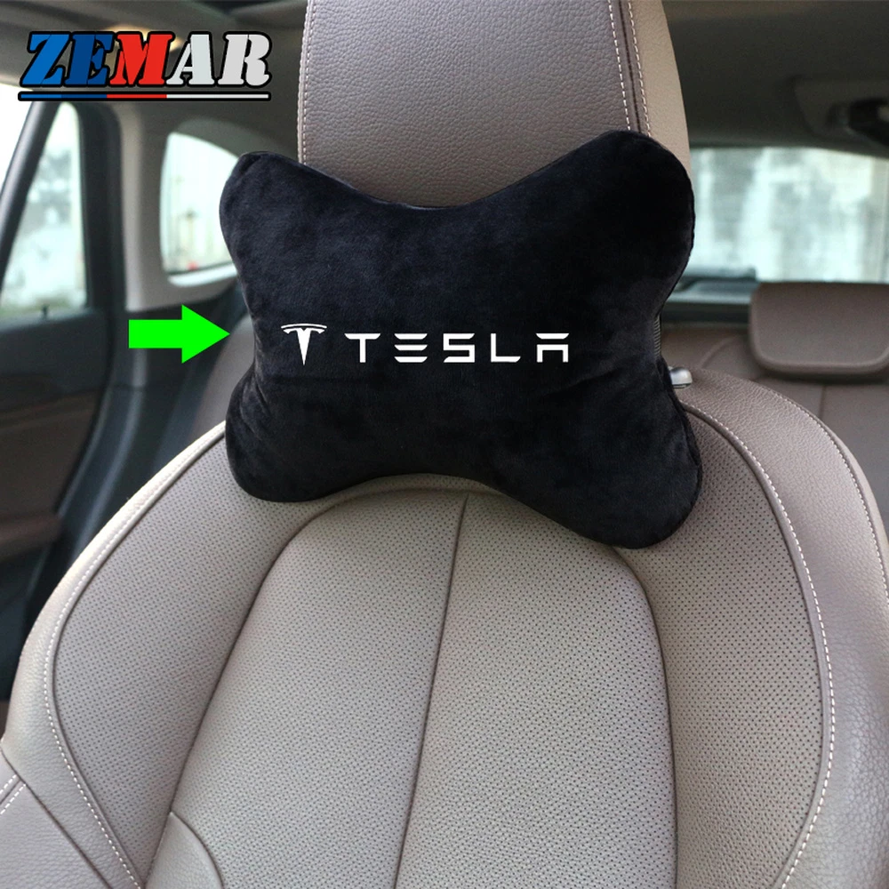 For Tesla Model 3 X S Y Car Seat Headrest Neck Pillow Head Rest Support  Cushion