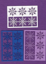 SNOWFLAKE BACKGROUND die cuts scrapbook cards