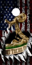 Dont Tread On Me Flag Rip LAMINATED Cornhole Wrap Bag Toss Skin Decal Sticker