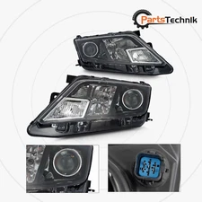 Halogen Headlight Headlamp For 2010 2011 2012 Ford Fusion LH & RH Black Housing
