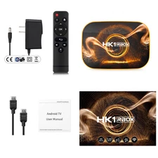 HK1 Android 12.0/H96 Android 9.0 Smart TV BOX Quad Core 4K Smart Media Player