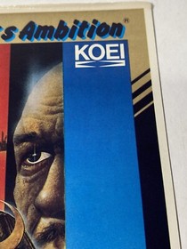 Nobunaga&rsquo;s Ambition Vidpro Card Nintendo NES Vintage Toys R Us  Display Card