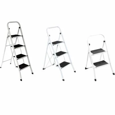 2 3 4 Step Ladder Safety Non Slip Mat Tread Foldable Kitchen Rubber Mat Metal