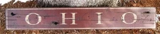Ohio Sign - Rustic Hand Painted Wood Signs HUGE