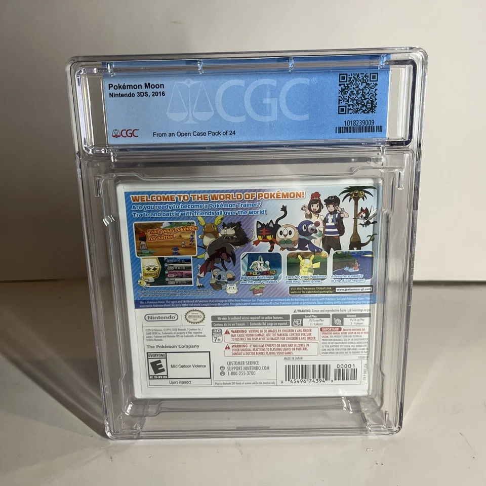 9.4 CGC Pokémon Moon Nintendo 3DS 2016 A++ Y-Folds Graded - Image 2 of 4