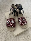 Stella McCartney Animal Print Ankle Tie Espadrille 40 — photo 2