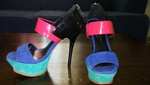 jessica simpson blue heels