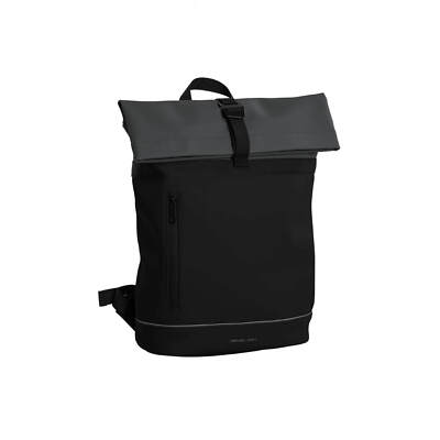 Daniel Ray Rolltop-Rucksack Hampton - Moderner PU-Rollrucksack mit Laptopfach