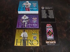 1998 Playoff Football---Unsung Heroes Banquet---Complete Set---33 Cards---HTF