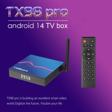 TX98 PRO Android 14 TV BOX H618 2.4 5G Wifi6 4K 4G HDR10 BT Smart Media Player