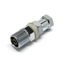 Workman 3/8-24 to UHF Female SO-239 CB Ham Radio Antenna Double Hex Stud Mount