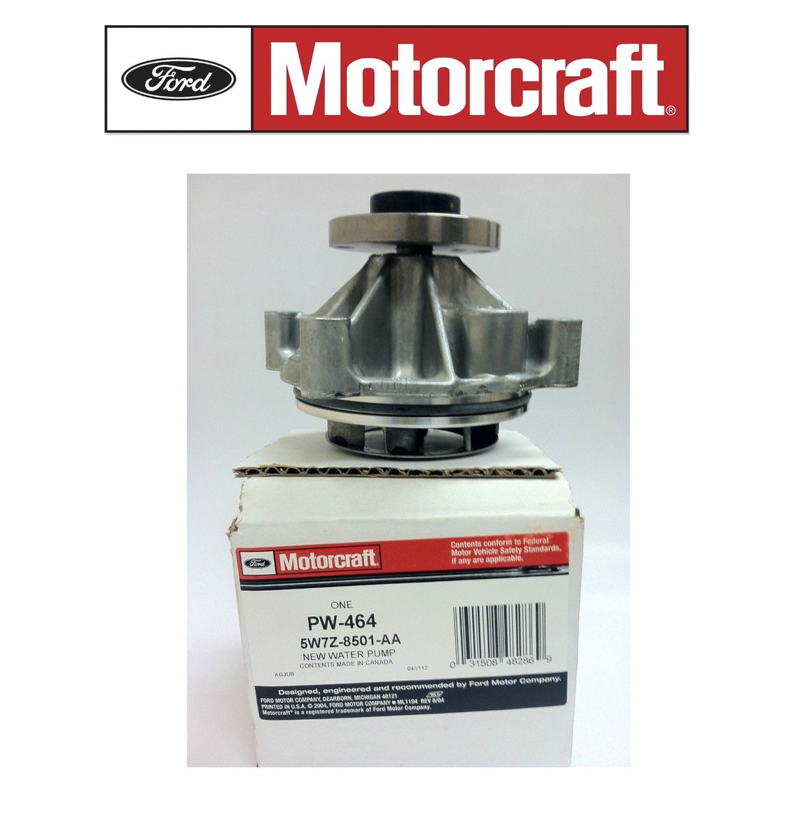 MOTORCRAFT WATER PUMP & GASKET PW464 BRAND NEW | eBay