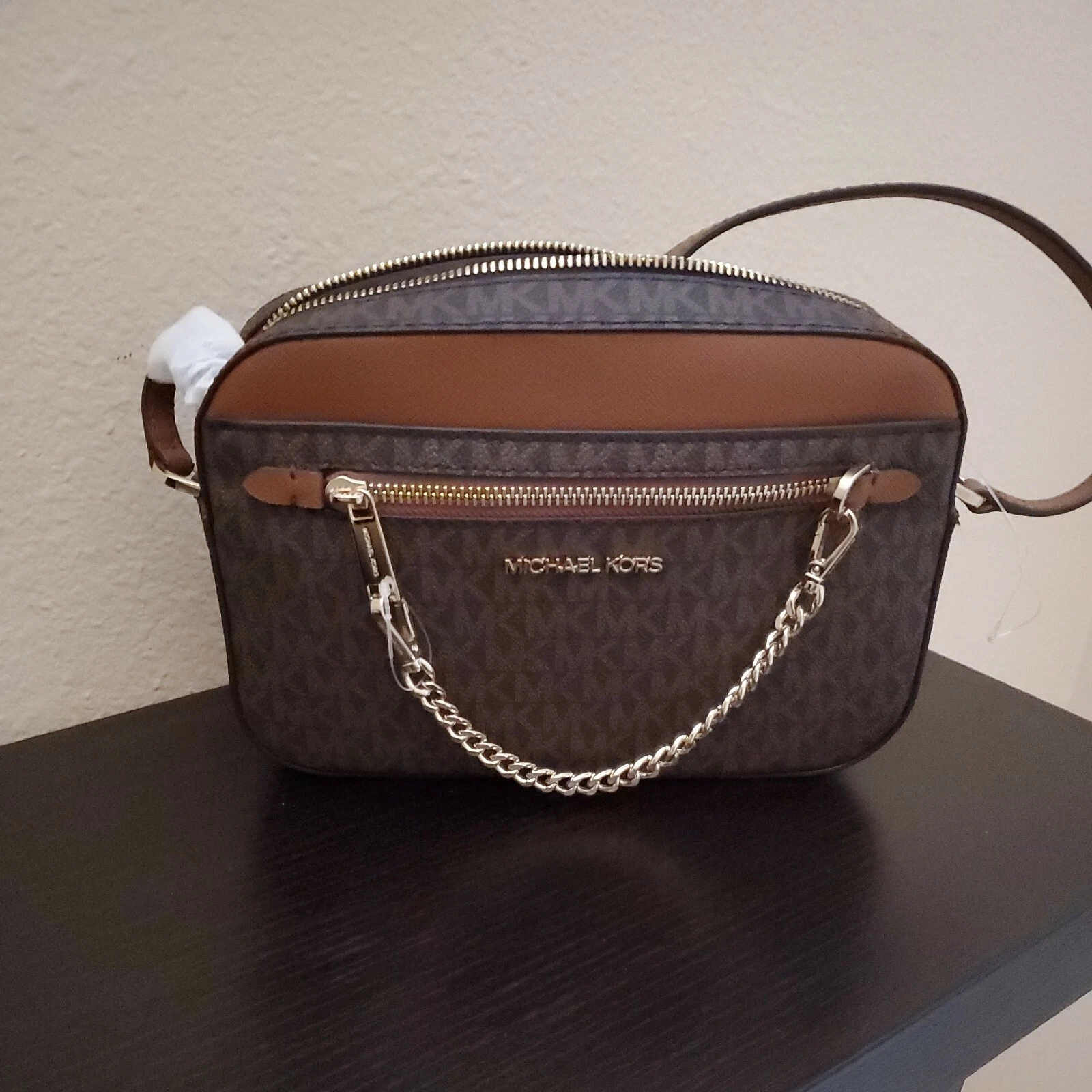 Nuovo Michael Kors JET SET logo catena borsa a tracolla borsa messenger