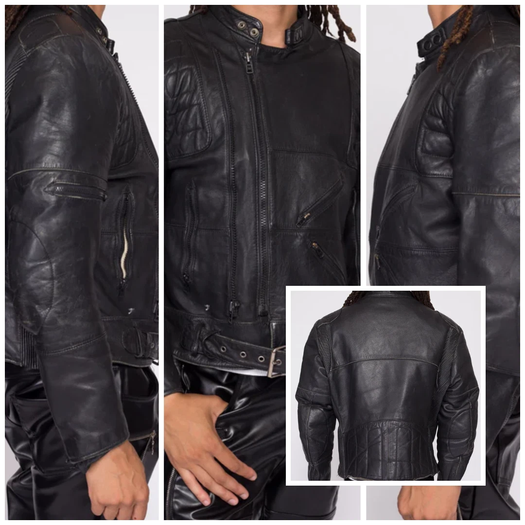 vintage leather jacket 38 products for sale | eBay