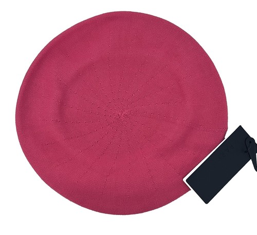 Parkhurst Customized Cotton Knit Beret w/ Bows Parkhurst Customized Pink Soft Cotton Knit Beret With Bows  main image 4