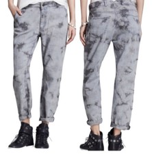 L  AGENCE LA  t Women  s Boyfriend Tie Dye Crop Ankle Pants Sz 24 NEW