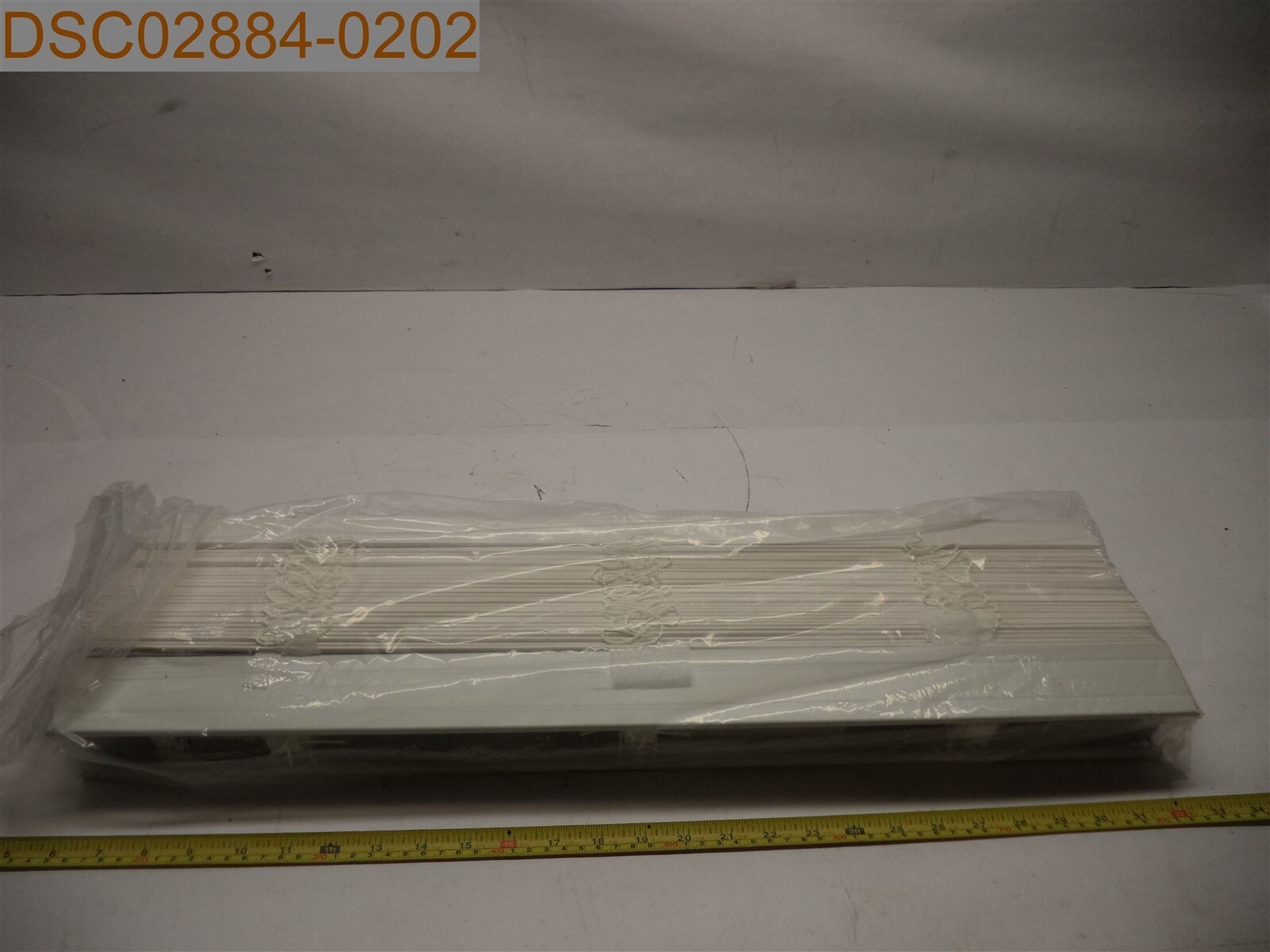 US Window and Floor Cordless 2" Faux Wood Blind, White 26.5" x 60" CLF0102640600