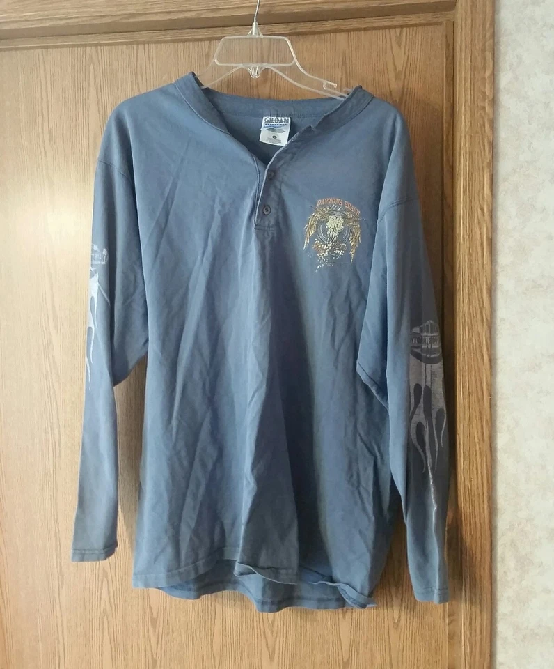 Camisa de manga larga Daytona Beach Bike Week 1999 y 2001 talla L. B3 Foto 2 de 4