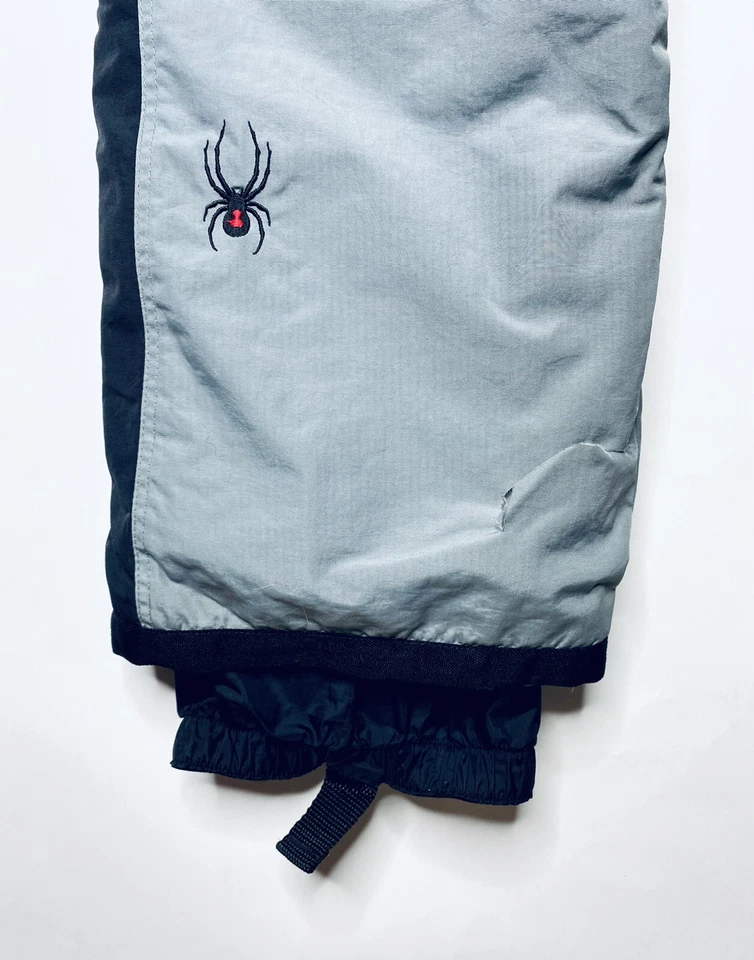 Spyder XT 儿童 16 码大号灰色黑色拉链加长磨损滑雪滑雪板裤 — 第 4/4 张图片