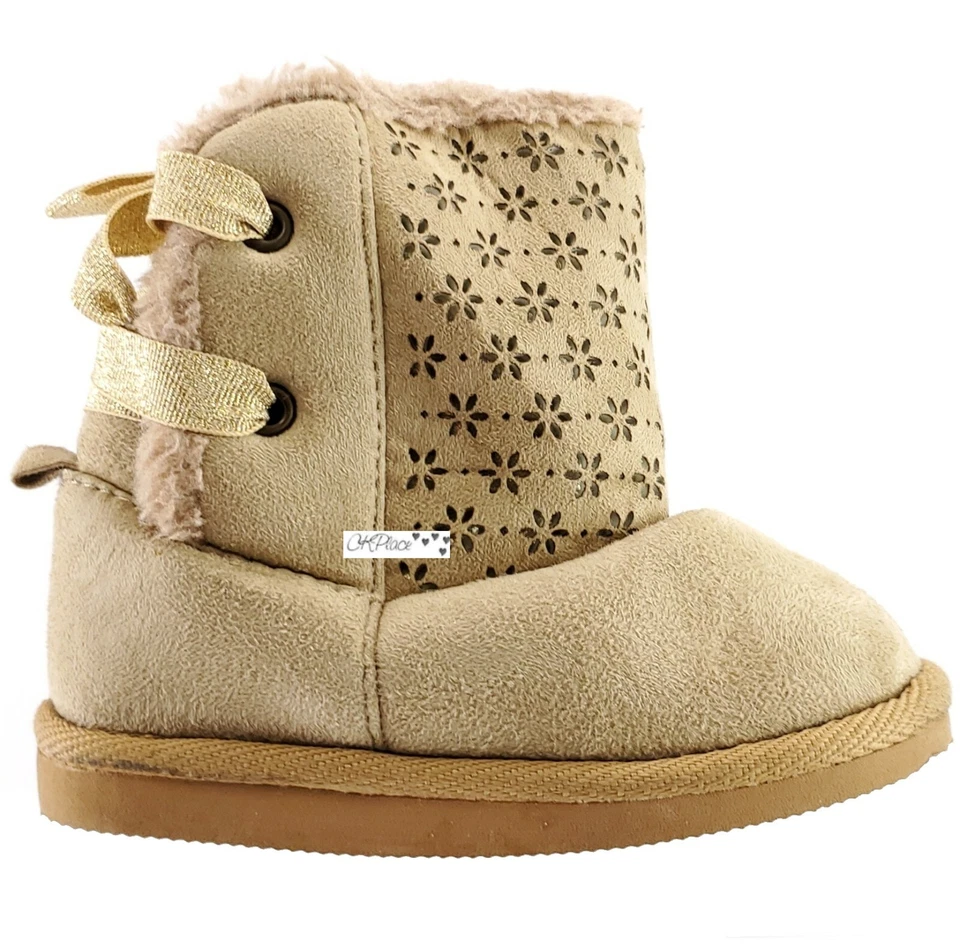 Botas de bebé Crazy 8 talla 7 marrón Foto 3 de 4