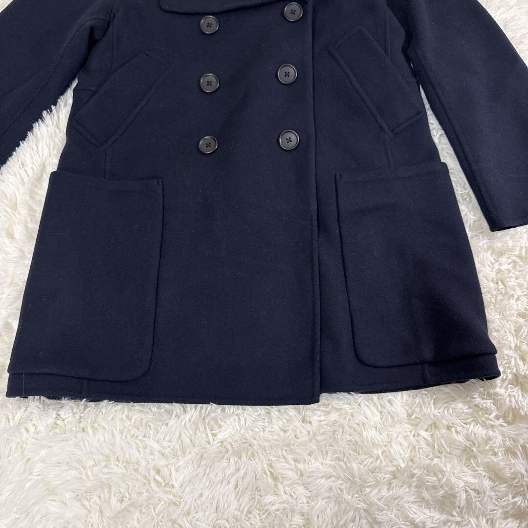 Uniqlo x Jil Sander +J Double Face Pea Coat Women Navy XS