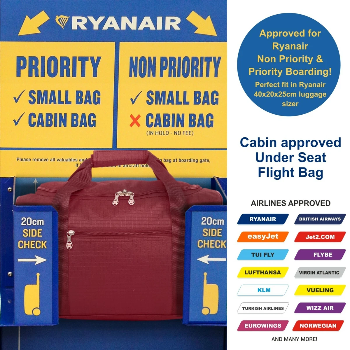 Ryanair priority and dista cabin