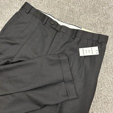 Lauren Ralph Lauren Wool Dress Pants Mens 38X30 Nailshead New with Tags NWT Gray