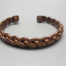 Vintage Copper Bracelet Twisted Cuff