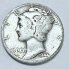 1944 S Mercury Dime 10C 90% Silver Liberty Winged Cap Design #5850