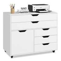 4 Drawer Metal Filing Cabinet With Lock Heavy Duty Office Storage White