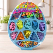 Vintage Lisa Frank Bead Easter Mania Craft Kit Sealed 630 Pc Jewelry Making Egg