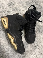 Air Jordan 6 DMP Size 9.5 Black Metallic Gold Sneakers ,No box