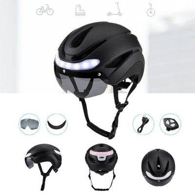 Fahrradhelm Bike Rücklicht Blinker Wasserdicht Helm Radhelm 57-62cm Unisex Licht