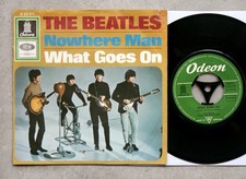 The Beatles - Nowhere Man / What Goes On 1966 7" German Odeon PS Vinyl NM