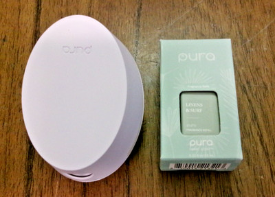 Pura Mini Smart Fragrance Diffuser + 1 Refill LINENS & SURF