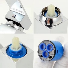 Ceramic Disc Cartridge Basin Water Mixer Tap Faucet Replacement Valve 35mm