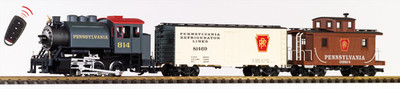 Piko 38107 G Scale PRR Freight R/C Starter Set, 120V