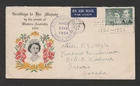 Australia 1954 Royal visit cover to Canada