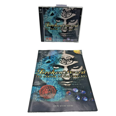 Broken Sword the Shadow of the Templars CD-ROM PC Game Used with ITA Guide