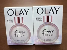 Olay Super Serum 30mL 5-in-1 Anti-Aging Face Serum NEW Lot of 2!
